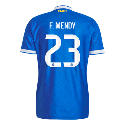 F. MENDY #23 Real Madrid Third Maillot 2025/26 Bleu Joueur