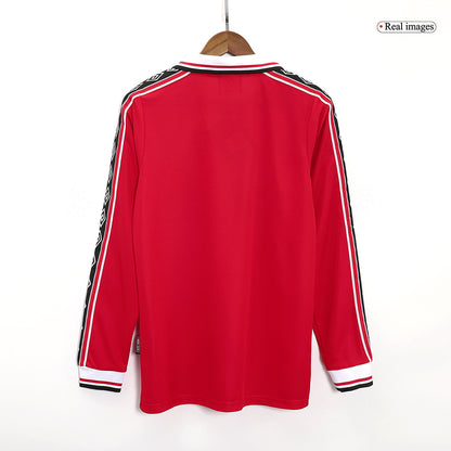 Retro Manchester United Domicile Maillot Manches Longues 1998/99