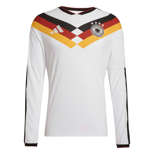 Allemagne Domicile Maillot Manches Longues - Coupe du Monde 2026 Blanc Grande Taille