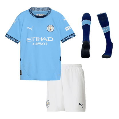 Manchester City Domicile Maillot Kit 2024/25 Enfant