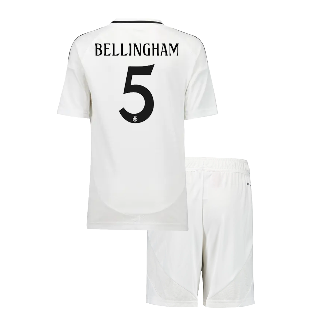 BELLINGHAM #5 Real Madrid Domicile Maillot Kit 2024/25 Junior