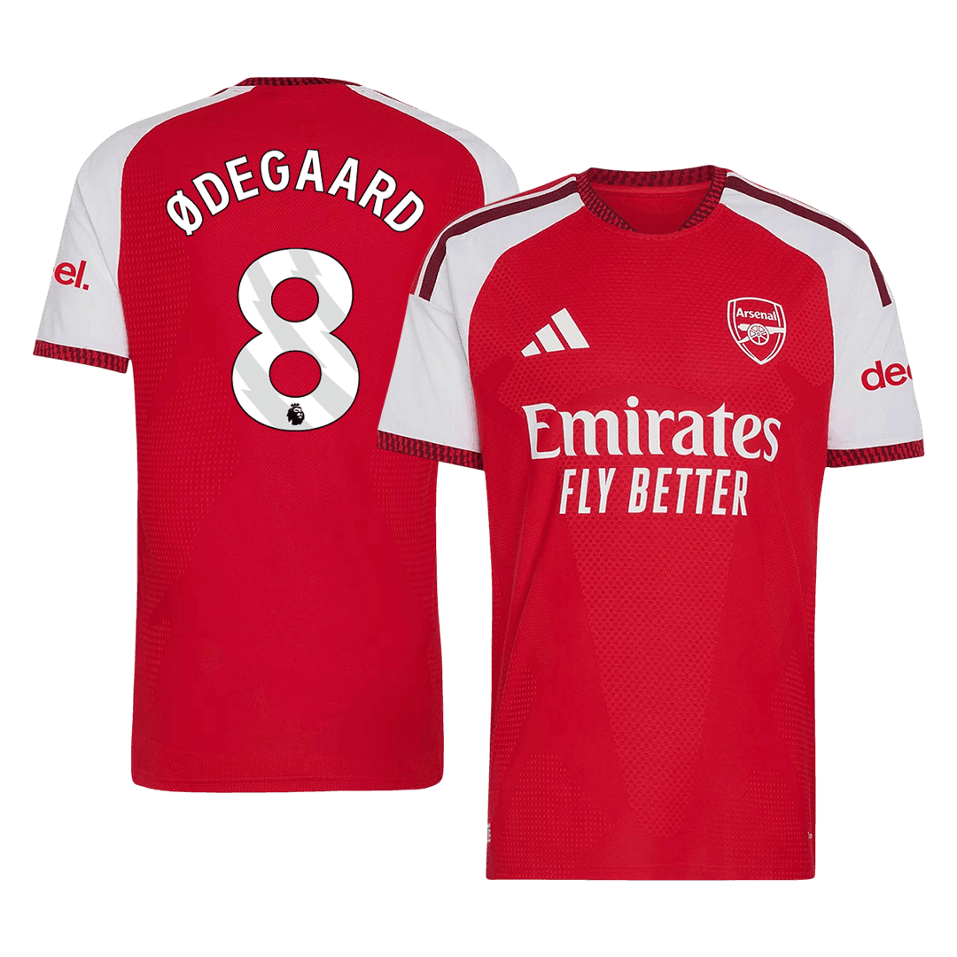 ØDEGAARD #8 Arsenal Domicile Maillot 2026/27 Rouge Joueur
