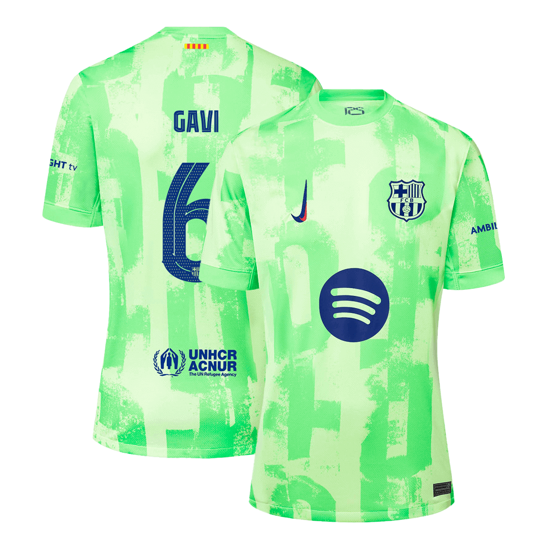 GAVI #6 Barcelone Third Maillot 2024/25 UCL(Spotify Logo Without Text) - Super - Mon Maillot Foot Store