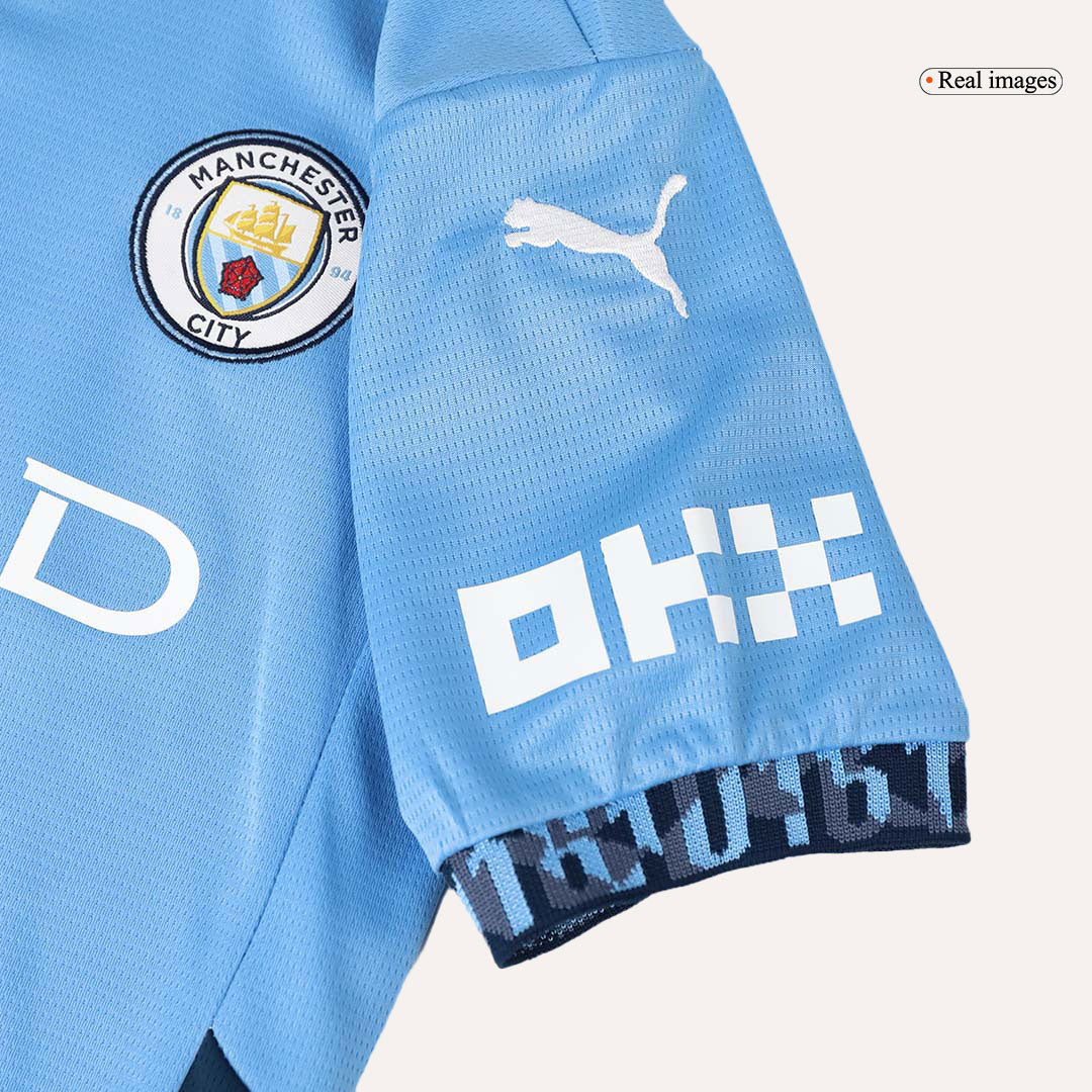 Manchester City Domicile Maillot Kit 2024/25 Junior