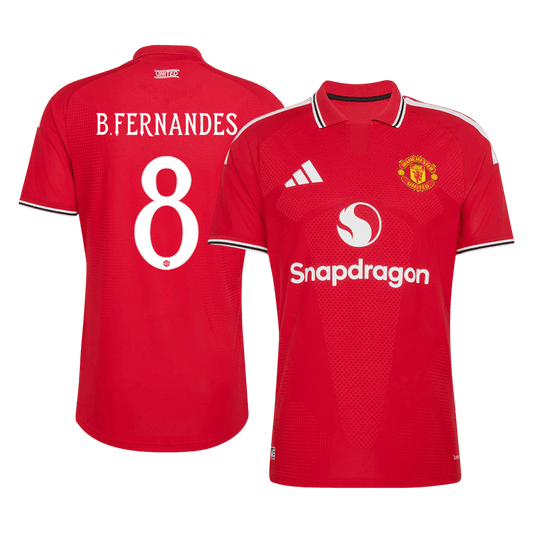 B. FERNANDES #8 Manchester United Domicile Maillot 2026/27 Rouge Joueur - UCL