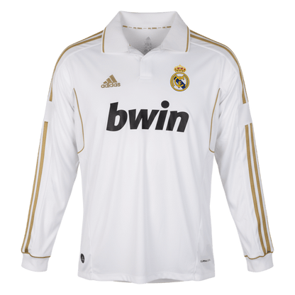 Retro Real Madrid Domicile Maillot Manches Longues 2011/12 Blanc
