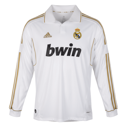 Retro Real Madrid Domicile Maillot Manches Longues 2011/12 Blanc