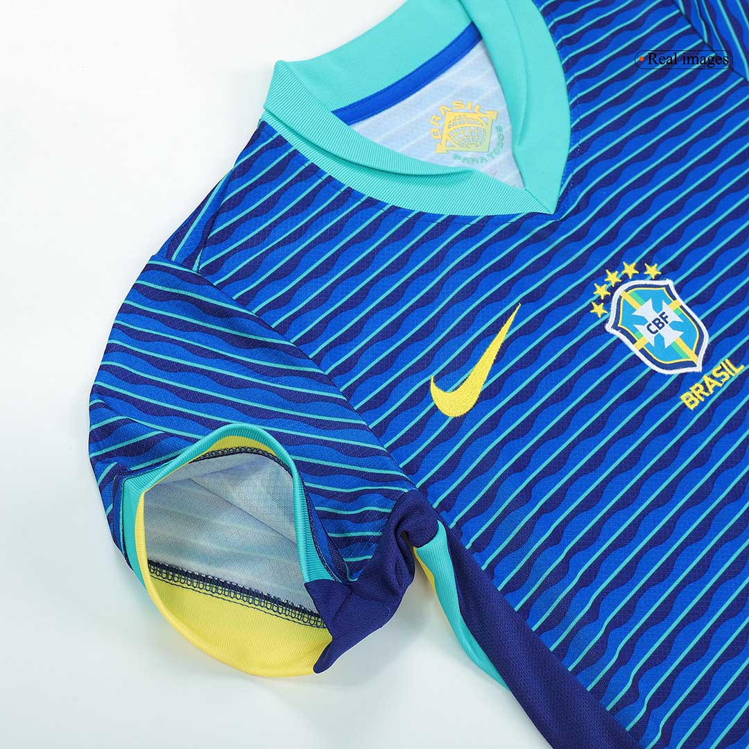 Brésil Extérieur Maillot Kit 2024 Enfant - Mon Maillot Foot Store