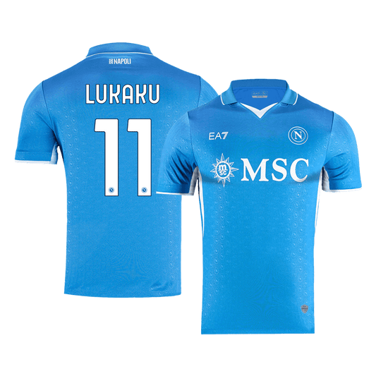 LUKAKU #11 Naples Domicile Maillot 2024/25 Authentique Grande Taille