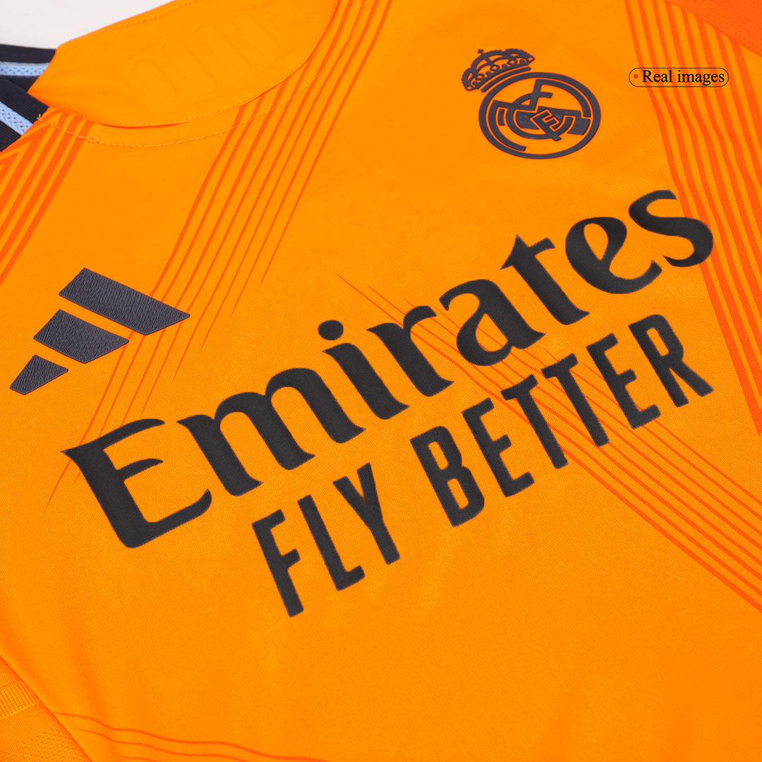 MBAPPÉ #9 Real Madrid Extérieur Maillot 2024/25 Authentique - Bear Champ Font - Mon Maillot Foot Store