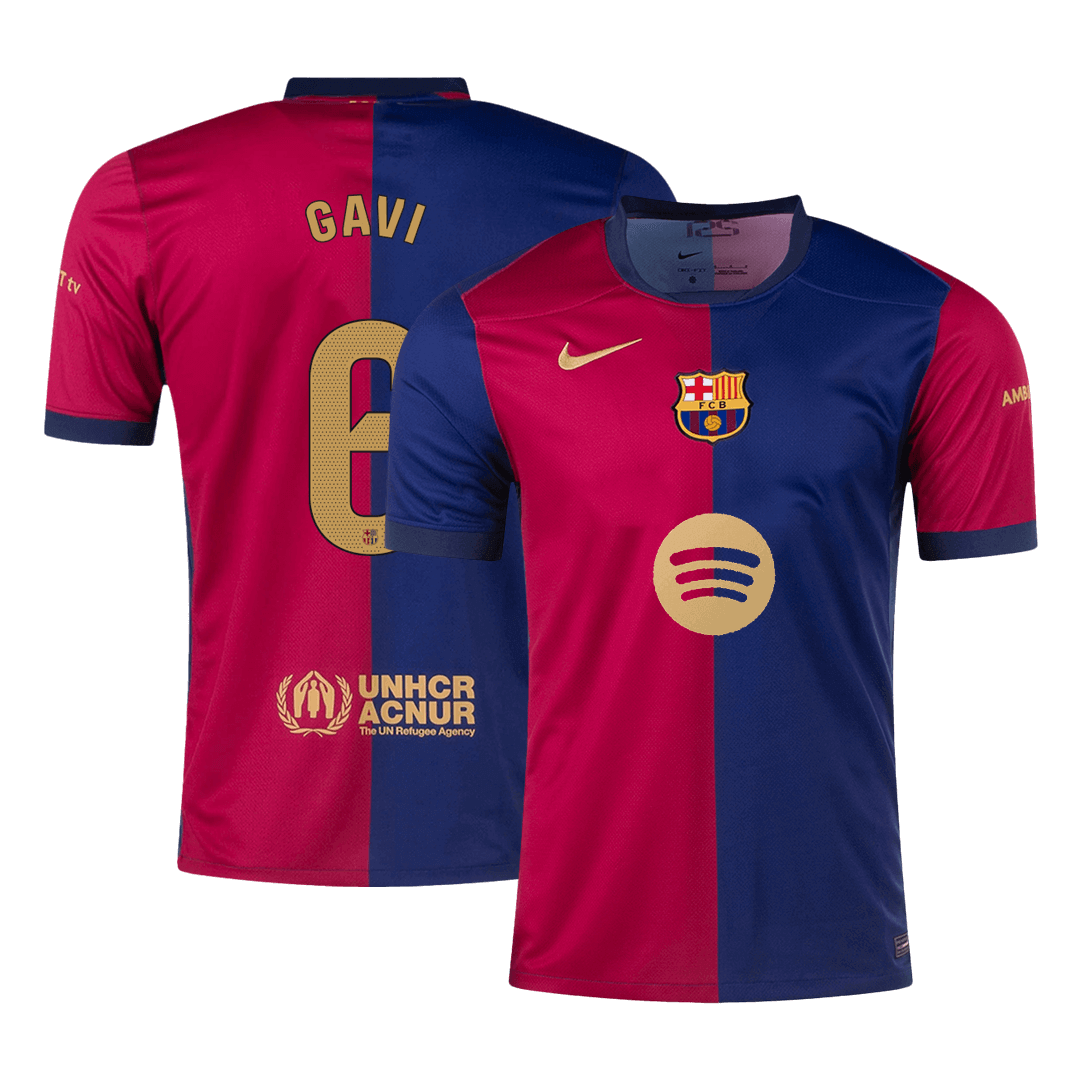 GAVI #6 Barcelone Domicile Maillot 2024/25 Spotify Logo Without Text - Super - Mon Maillot Foot Store