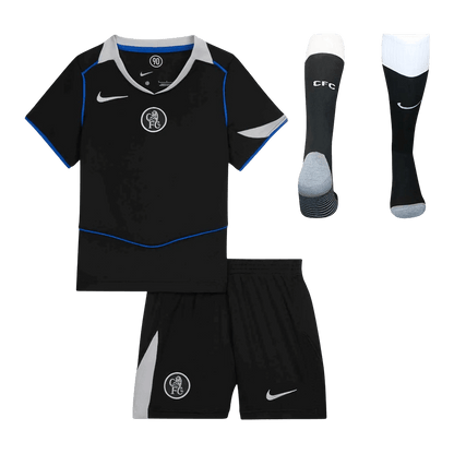 Chelsea Third Maillot Kit 2025/26 Enfant Noir