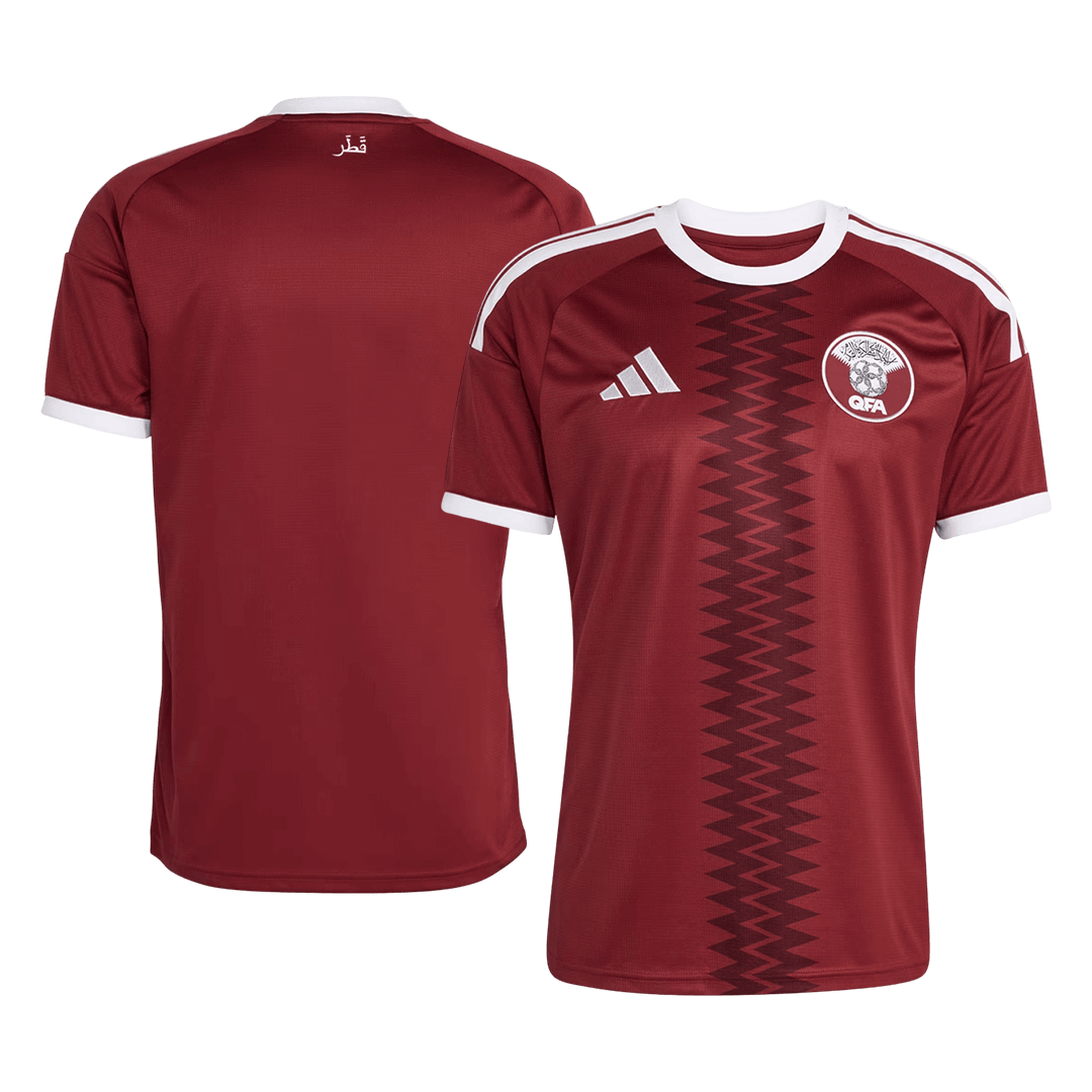 Qatar Thuis Shirt - Wereldkampioenschap 2026 Rood Grote Maat