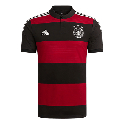 Retro Duitsland Uitshirt 2014 Zwart&Rood