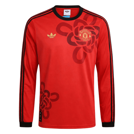 Manchester United Maillot Manches Longues 2025/26 Rouge Grande Taille