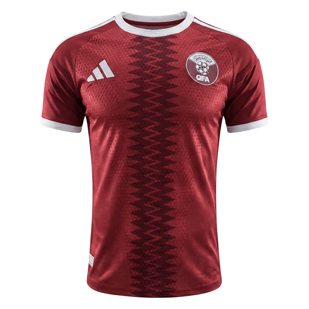 Qatar Thuisshirt - Wereldkampioenschap 2026 Rood Speler