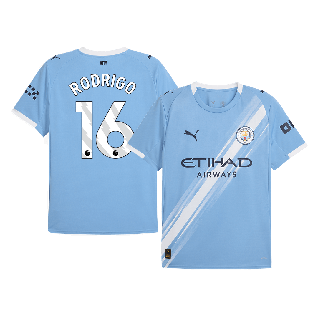 RODRIGO #16 Manchester City Domicile Maillot 2025/26 Grande Taille