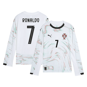 RONALDO #7 Portugal Extérieur Maillot Manches Longues 2025