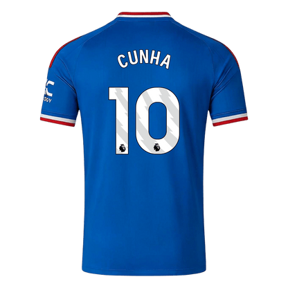 CUNHA #10 Manchester United Extérieur Maillot 2026/27 Bleu