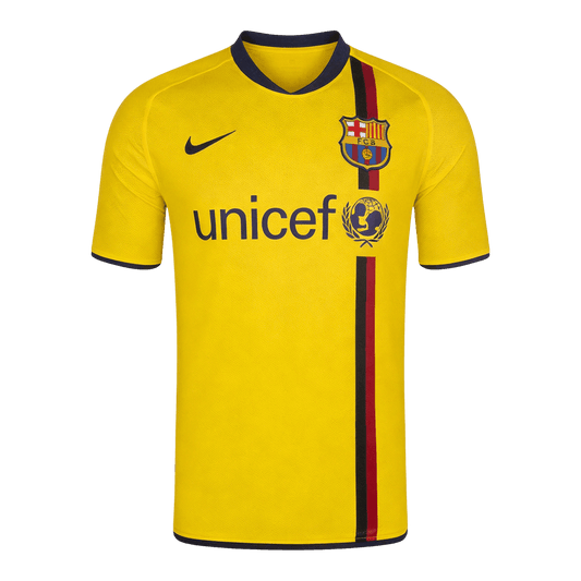 Retro Barcelona Uit Shirt 2008/10 Geel