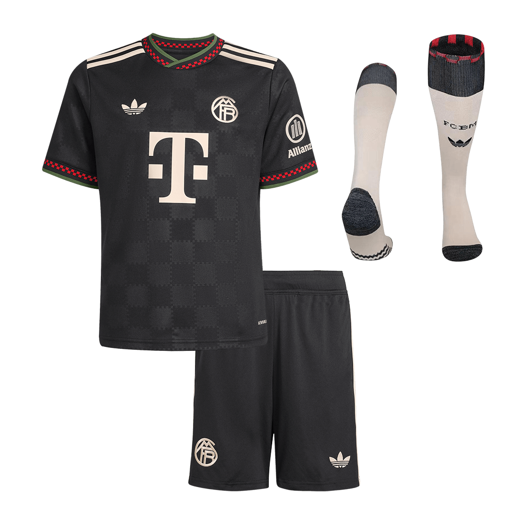 Munich Derde Shirt Kit 2025/26 Kinder Zwart