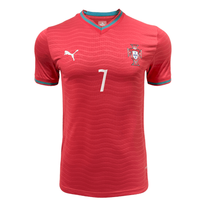 RONALDO #7 Portugal Domicile Maillot - Coupe du Monde 2026 Rouge Joueur