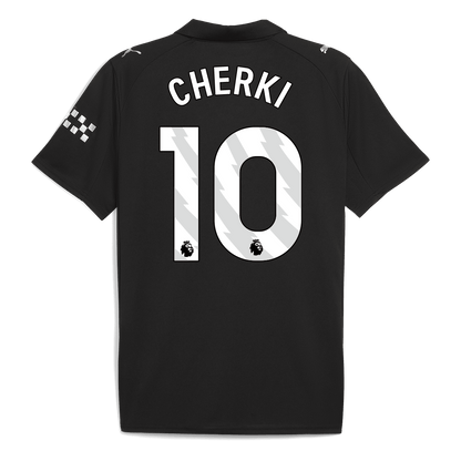 CHERKI #10 Manchester City Extérieur Maillot 2025/26 Noir