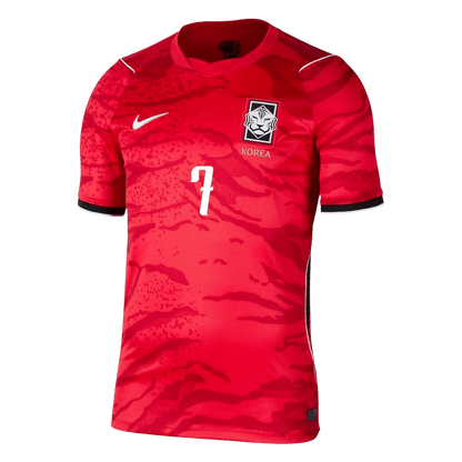 HEUNGMIN #7 Zuid-Korea Thuisshirt - Wereldkampioenschap 2026 Rood