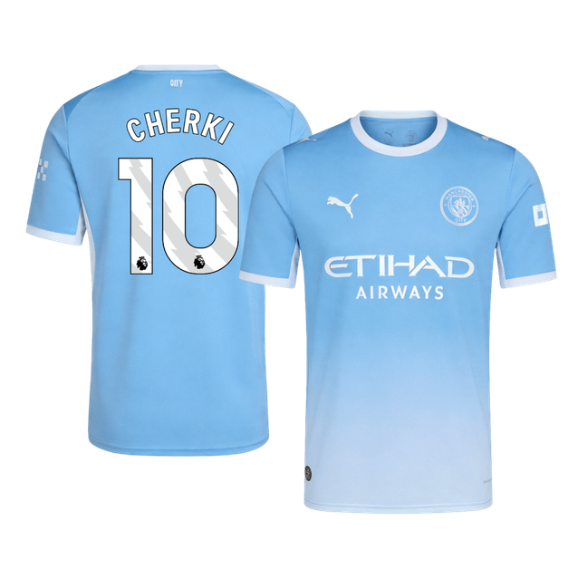 CHERKI #10 Manchester City Domicile Maillot 2026/27 Bleu