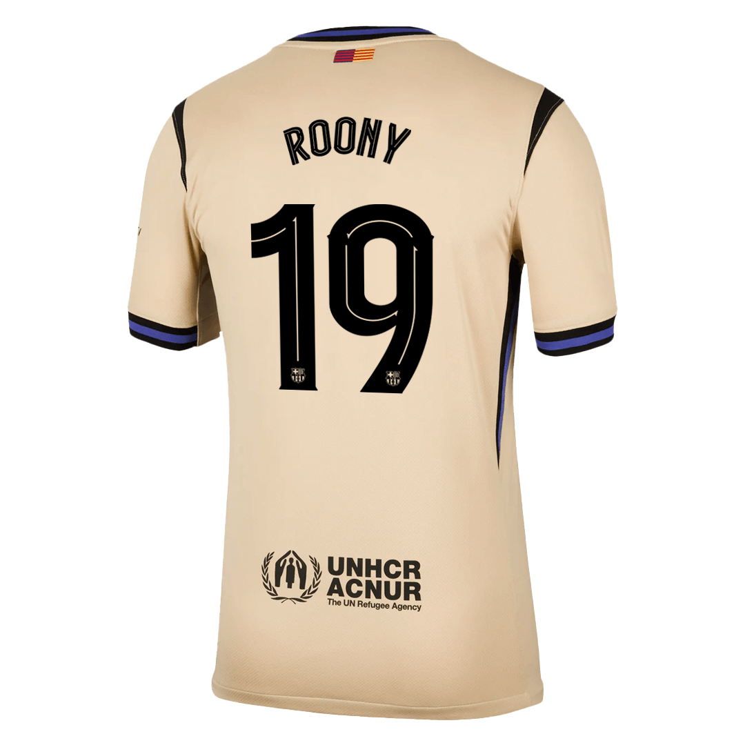 ROONY #19 Barcelone Extérieur Maillot 2025/26 Jaune - UCL Grande Taille