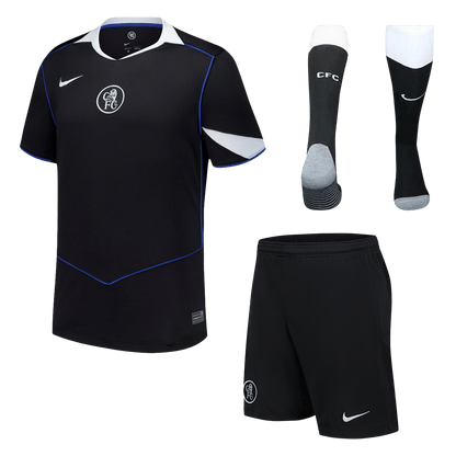 Chelsea Third Maillot Kit 2025/26 Noir