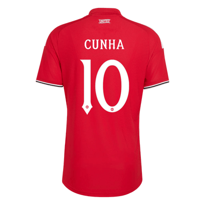 CUNHA #10 Manchester United Domicile Maillot 2026/27 Rouge Joueur - UCL