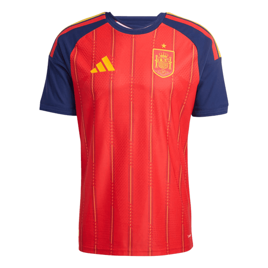 Espagne Domicile Maillot Coupe du Monde 2026 Rouge Joueur