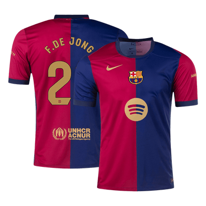F.DE JONG #21 Barcelone Domicile Maillot 2024/25 Spotify Logo Without Text - Super - Mon Maillot Foot Store