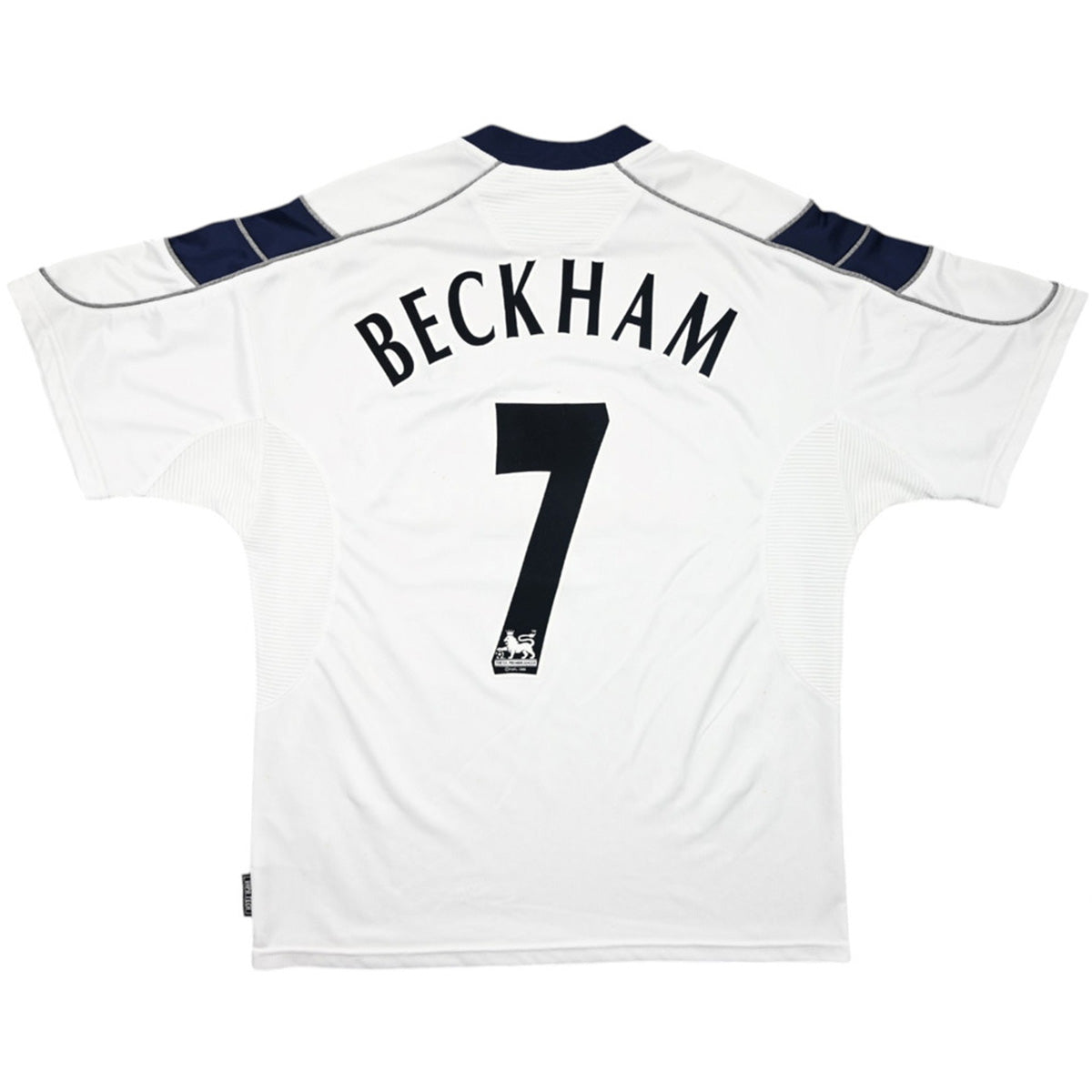 Retro BECKHAM #7 Manchester United Uitshirt 2000/01 Wit