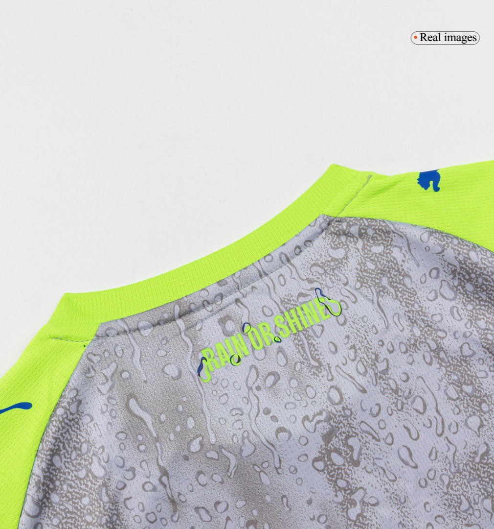 Manchester City Third Maillot Kit 2025/26 Enfant Gris