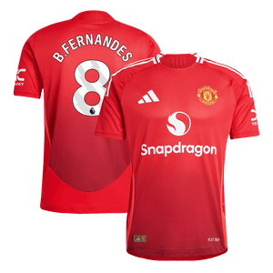 B.FERNANDES #8 Manchester United Domicile Maillot 2024/25 Authentique