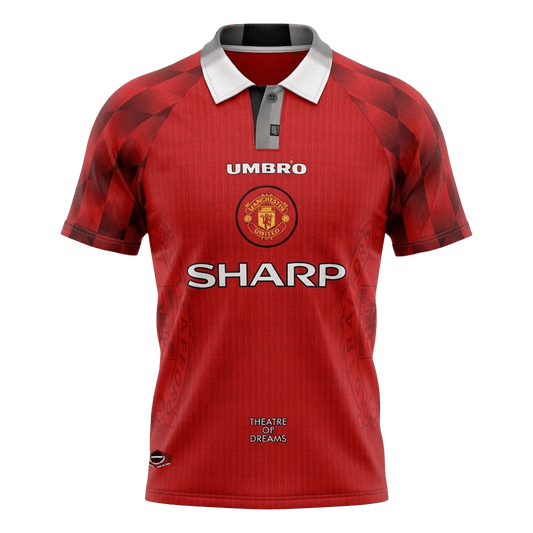 Retro Manchester United Domicile Maillot 1996/97 Rouge