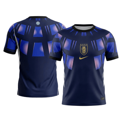 Uruguay Extérieur Maillot - Coupe du Monde 2026 Bleu marine Grande Taille