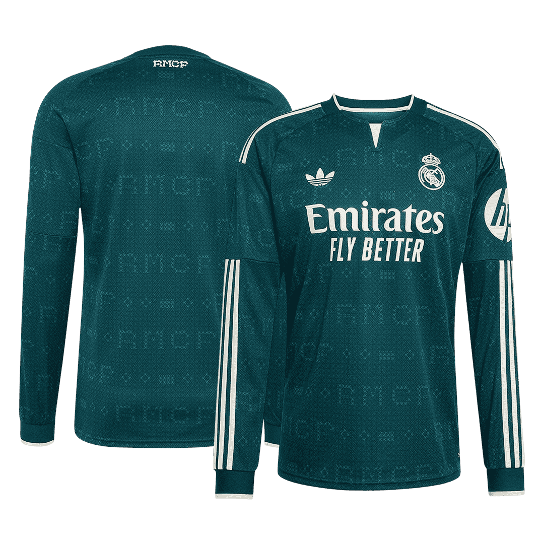 Real Madrid Extérieur Maillot Manches Longues 2026/27 Vert