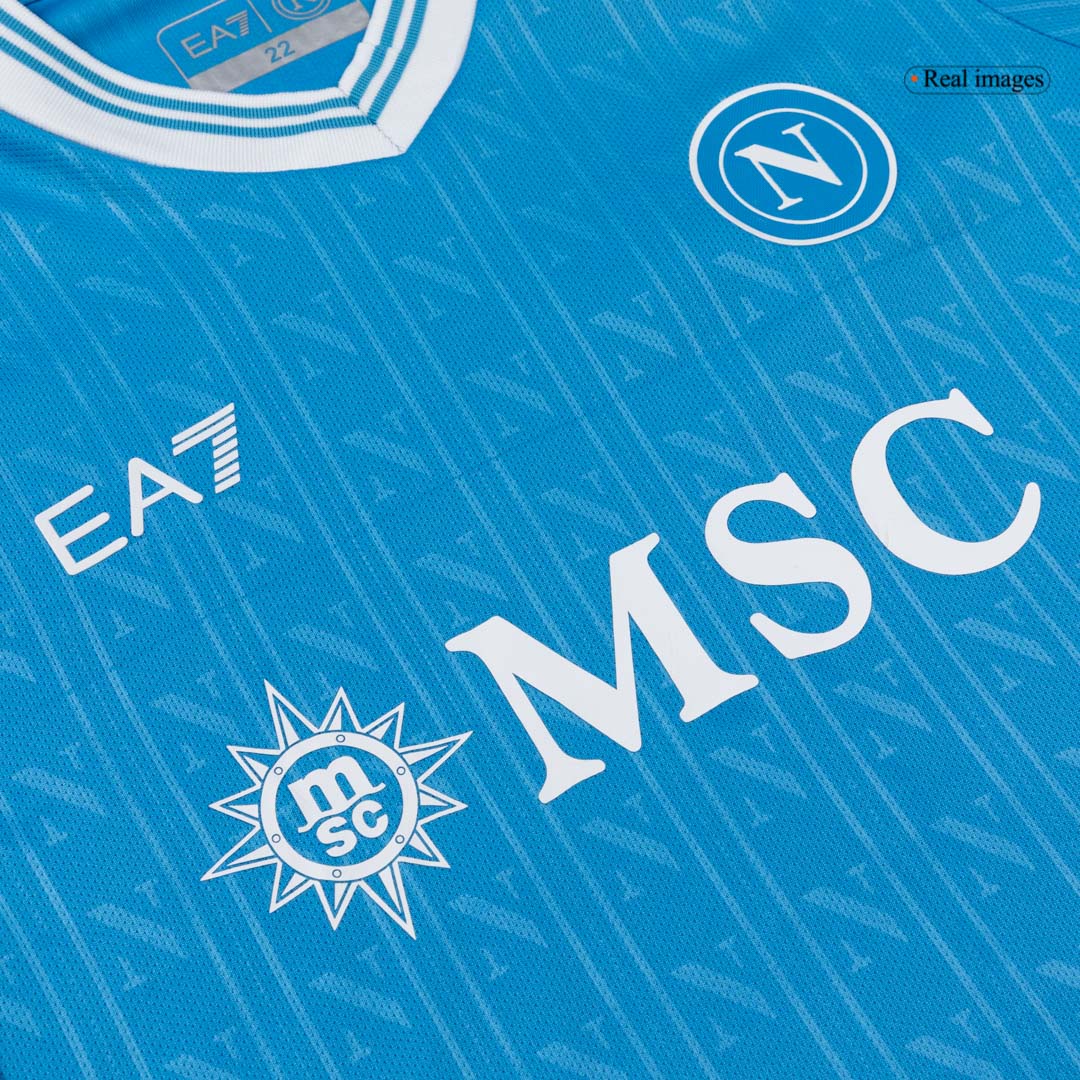 Naples Domicile Maillot Kit 2025/26 Enfant Bleu