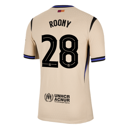 ROONY #28 Barcelone Extérieur Maillot 2025/26 Jaune Joueur - UCL