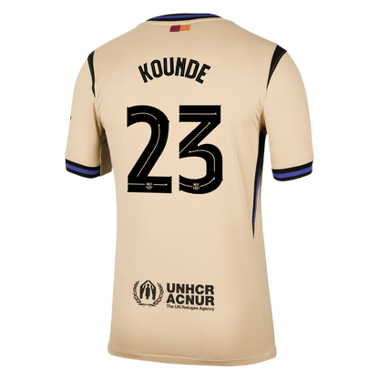 KOUNDE #23 Barcelone Extérieur Maillot 2025/26 Jaune - UCL
