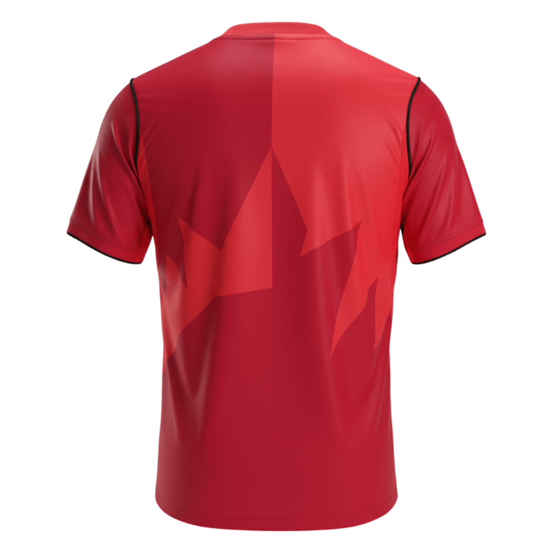 Canada Domicile Maillot Coupe du Monde 2026 Rouge Grande Taille