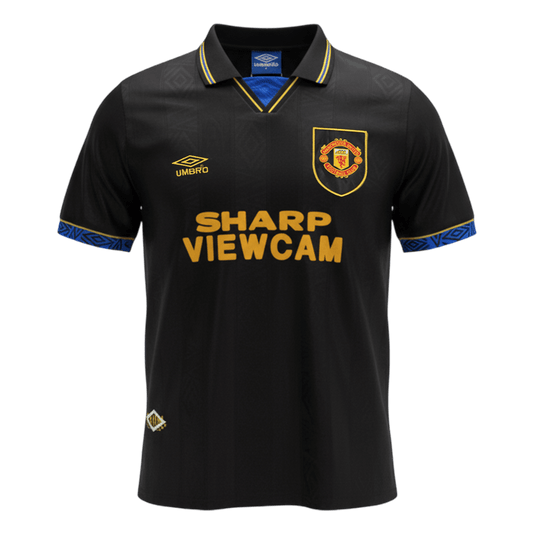 Retro Manchester United Extérieur Maillot 1993/94 Noir