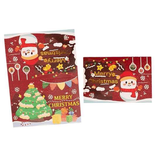 Carte de Noël personnalisée – Bonhomme de neige – Message personnalisé