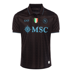 Naples Third Maillot 2025/26 Noir Authentique Grande Taille
