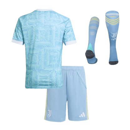 Juventus Extérieur Maillot Kit 2025/26 Enfant Bleu
