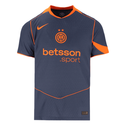 Inter Milan Third Maillot 2025/26 Bleu marine Authentique Grande Taille