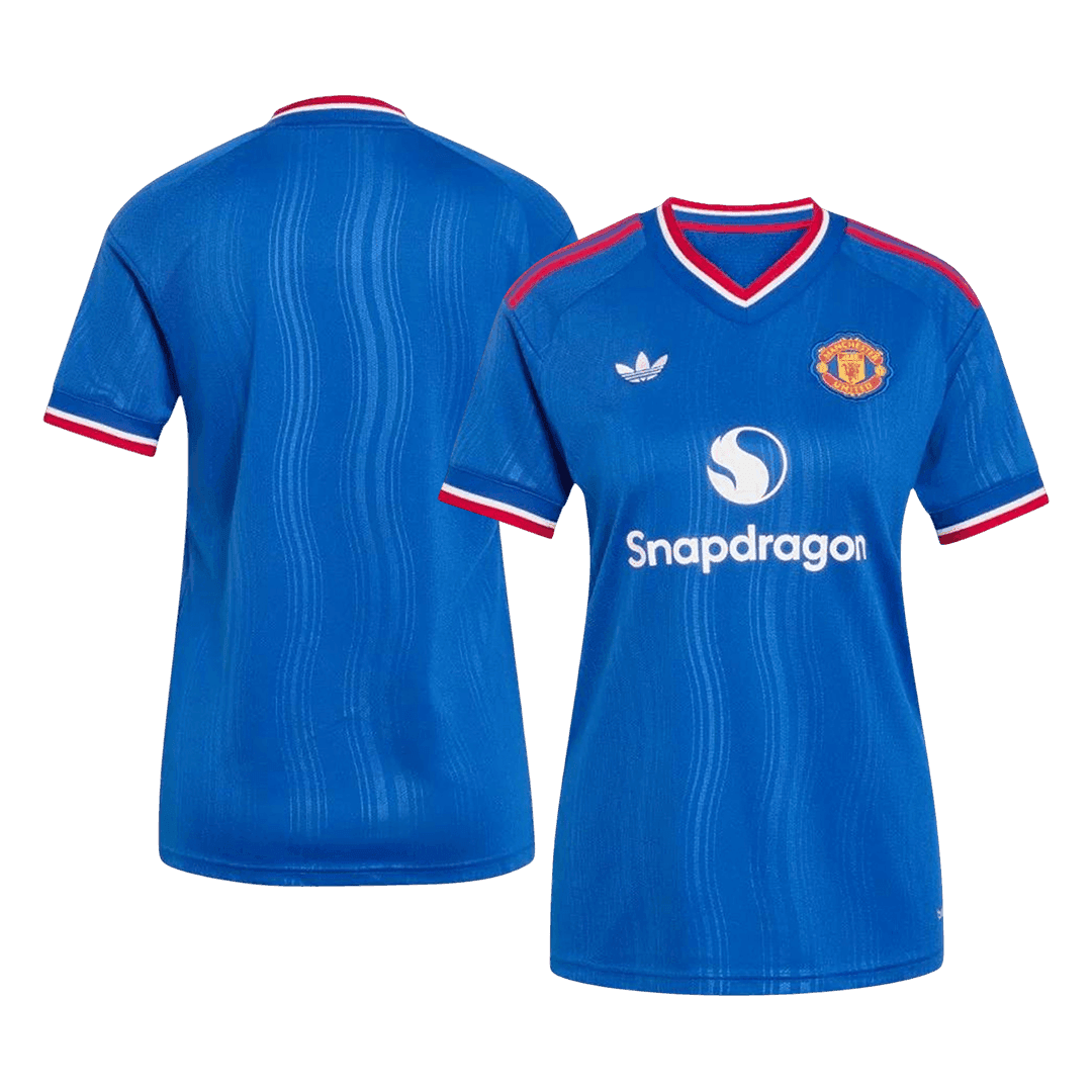 Femme Manchester United Extérieur Maillot 2026/27 Bleu